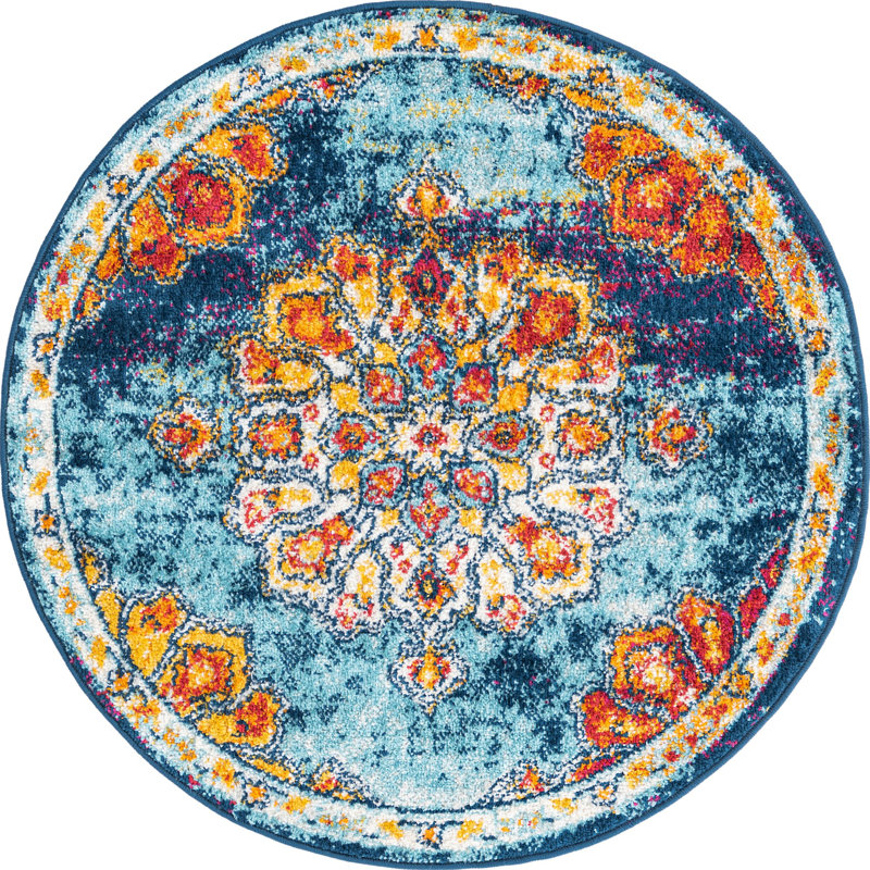 Troayurgh Oriental Indoor Rug, Round 3'3"