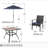 Alyah 4 - Person Patio Dining Set with Square Table , Cushions Included