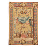 Hand-Knotted High-Quality Pink, Beige, and Blue Area Rug