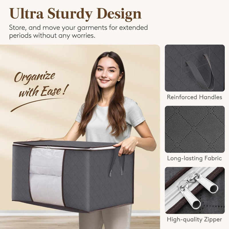 Latitude Run Fabric Storage Bag
