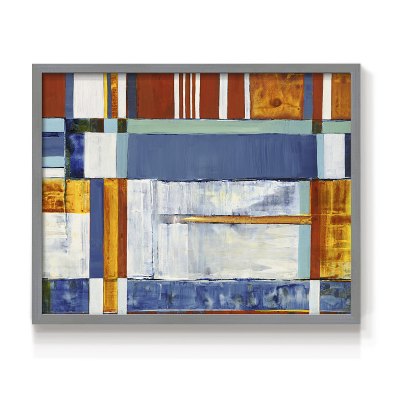 Idée brillante - impression encadrée - réversible, H 22 po x l 28 po, Gris