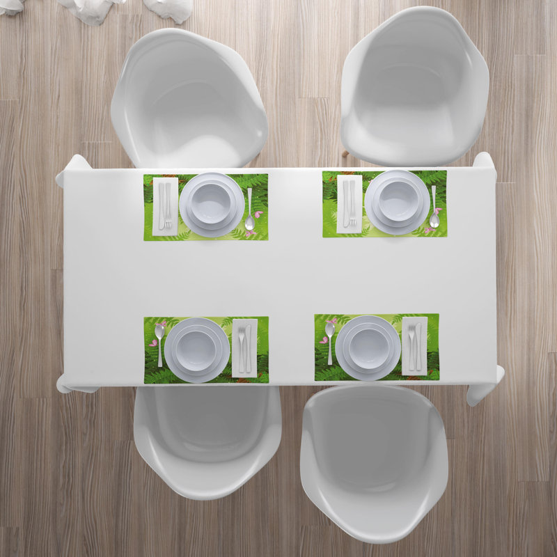Polyester Floral Rectangle Placemat