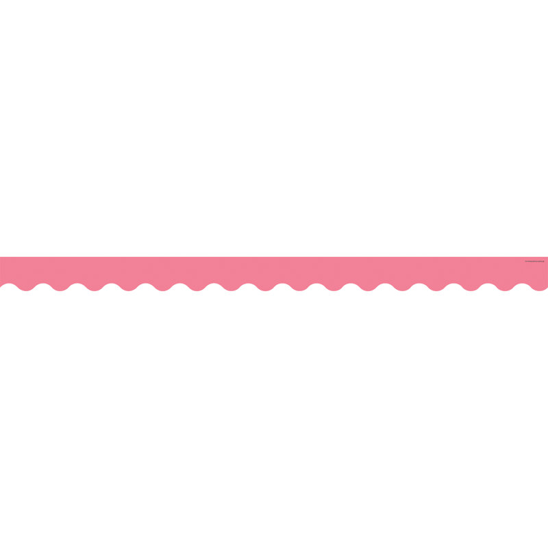 Bordure festonnée, Rose clair