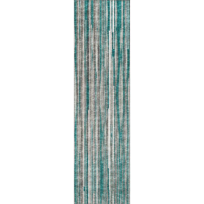 Tapis de couloir bleu en chenille 2 pi 3 po x 7 pi 6 po Nidavellir