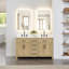 Beckett 60" Freestanding Double Bathroom Vanity with Quartz Top-987950253-990040588-990040589