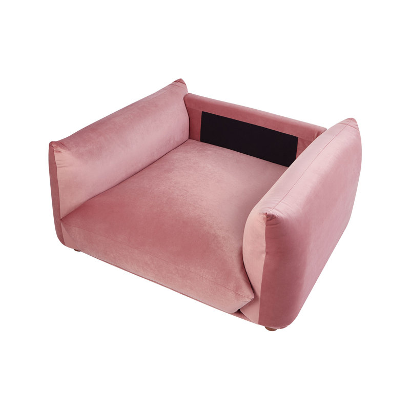 LUVOS Upholstered Armchair, Pink
