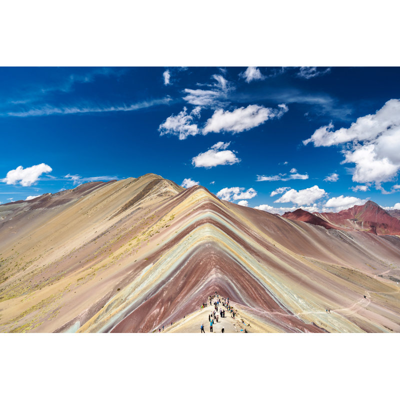 Vinicunca Rainbow Mountain 1 Piece Wrapped Canvas Wall Art, 20cm H x 30cm W x 3.8cm D