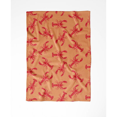 Lobster  Soft Mink Fleece Velveteen Blanket