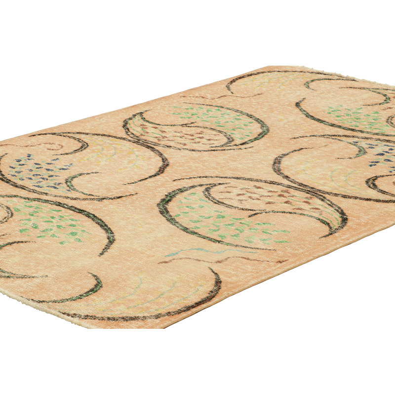 One-of-a-Kind 4'10"X7'7" Hand Knotted Area Rug