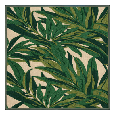  Tapis hawaïen lavable à feuilles de pain à pain