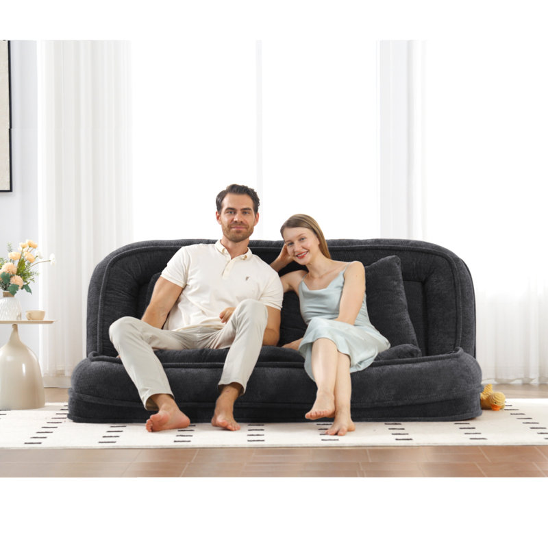 Nouveau lit double pour chien, paresseux, 2 places, 5 positions réglables, chenille, noir, idéal pour regarder la télévision et se détendre avec votre animal de compagnie, 21 ans, s'adapte à vous et aux animaux de compagnie