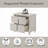 Laveda 2-Drawer Nightstand in Pearl White