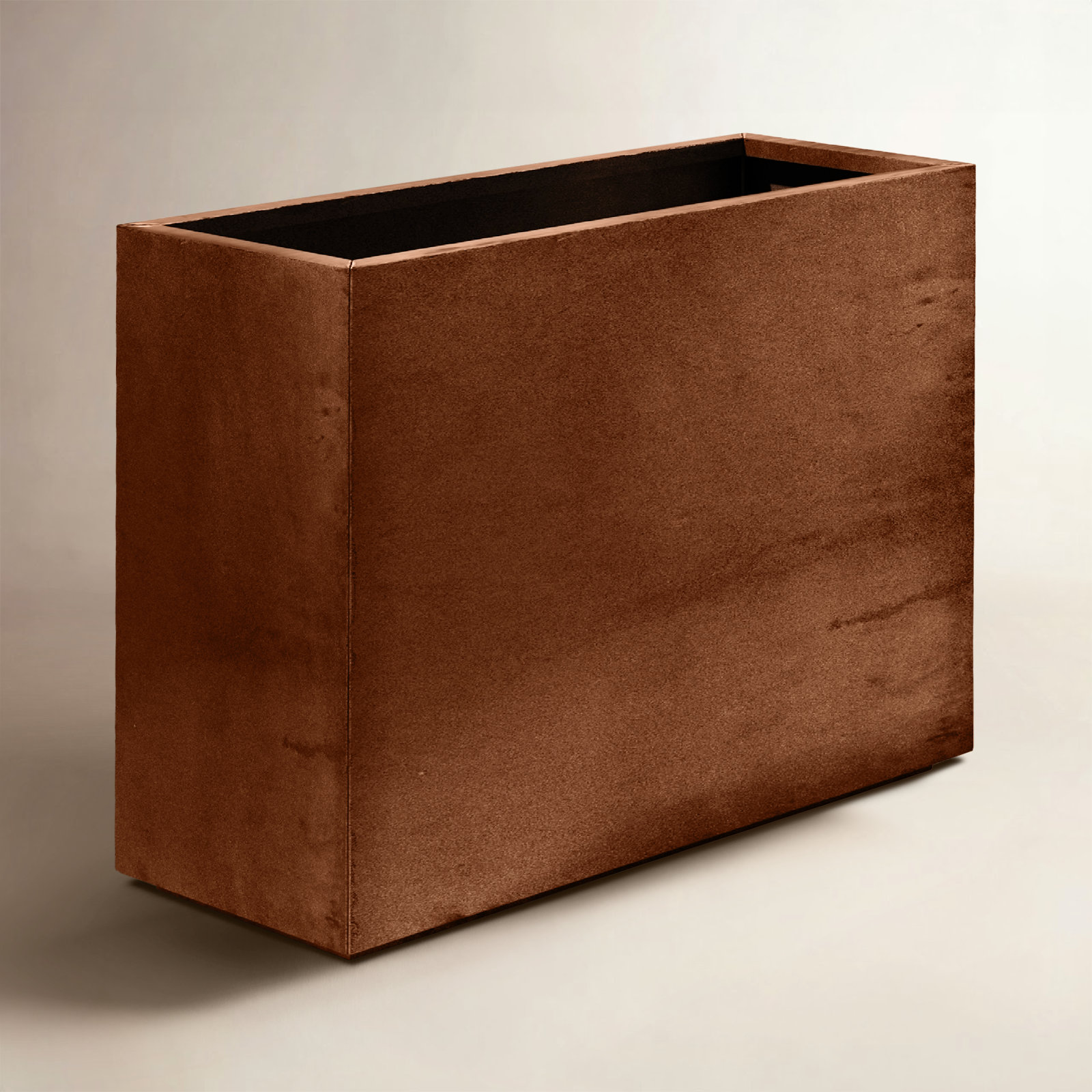 Corten Steel Series Span Planter, 32" H x 42" W x 16" D