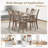 Wooden Dining Chairs With Ergonomic Seat Rubber Wood Frame & High Backrest-1566727888