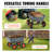 VEVOR Dump Cart, Poly Garden Dump Cart with Easy to Assemble Steel Frame Dump Wagon