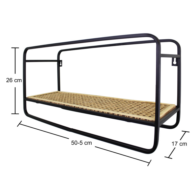 Desjardins Accent Shelf, 26cm H x 50.5cm W x 17cm D