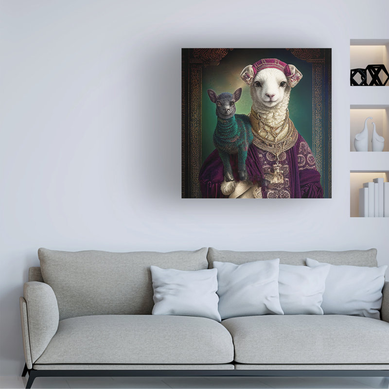 Art sur toile Sasha Coloratura XVII, H 14 po x l 14 po