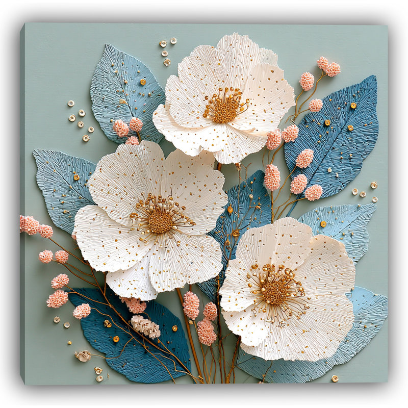 Golden Bloom Harmony, 40" H x 40" W