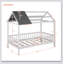 Wood House Bed With Fence-2139928483-2139928480
