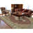 10'x14'3" Crabby Apple Red Shiny Wool Tabriz with Hand Knotted All Over Mahi Design Rug