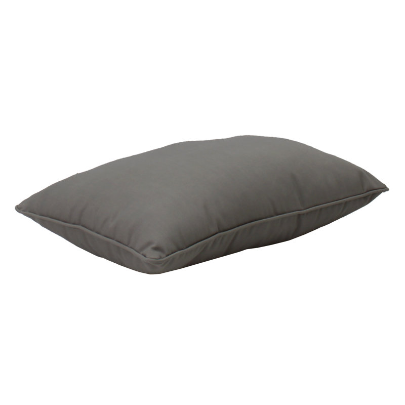 Element Synthetic Lumbar Rectangle Indoor/Outdoor Pillow Cover & Insert, 12" x 20", Gray