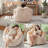 39" Cat Paw Bean Bag Chair with Side Storage Pocket, Plush Faux Fur and Memory Foam Filling-201134467