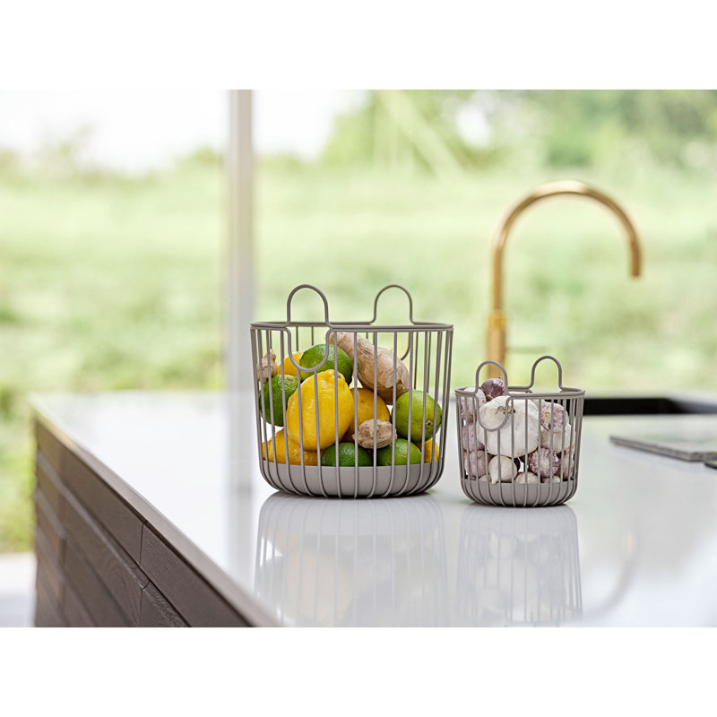Zone Denmark Decorative Bin, Taupe, 20cm H x 20cm W x 20cm D