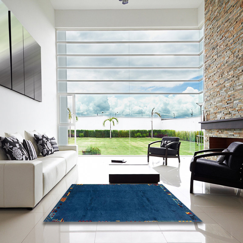 Abstract Indoor Rug, Square 7'