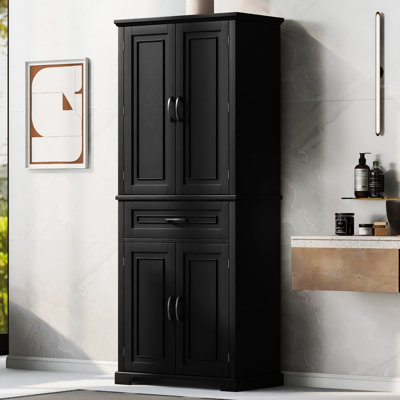 Bathroom Storage Cabinet With Doors And Drawer