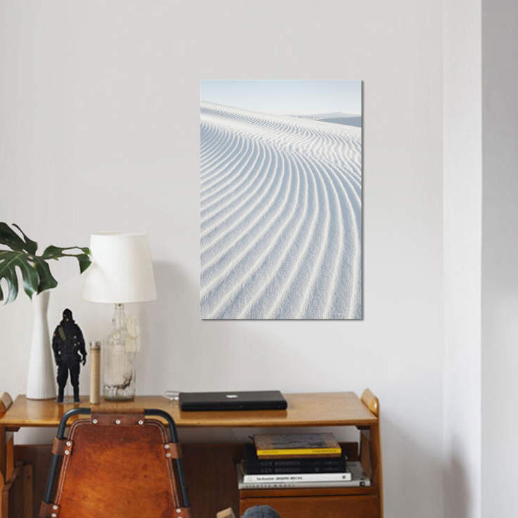 « white sables i, no border », reproduction de photo sur toile, H 40 po x l 26 po x P 1,5 po, Toile tendue, Pas de tapis
