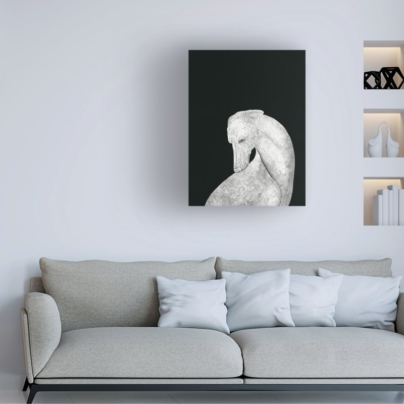 Art sur toile, noir et blanc, 35" H x 47" W