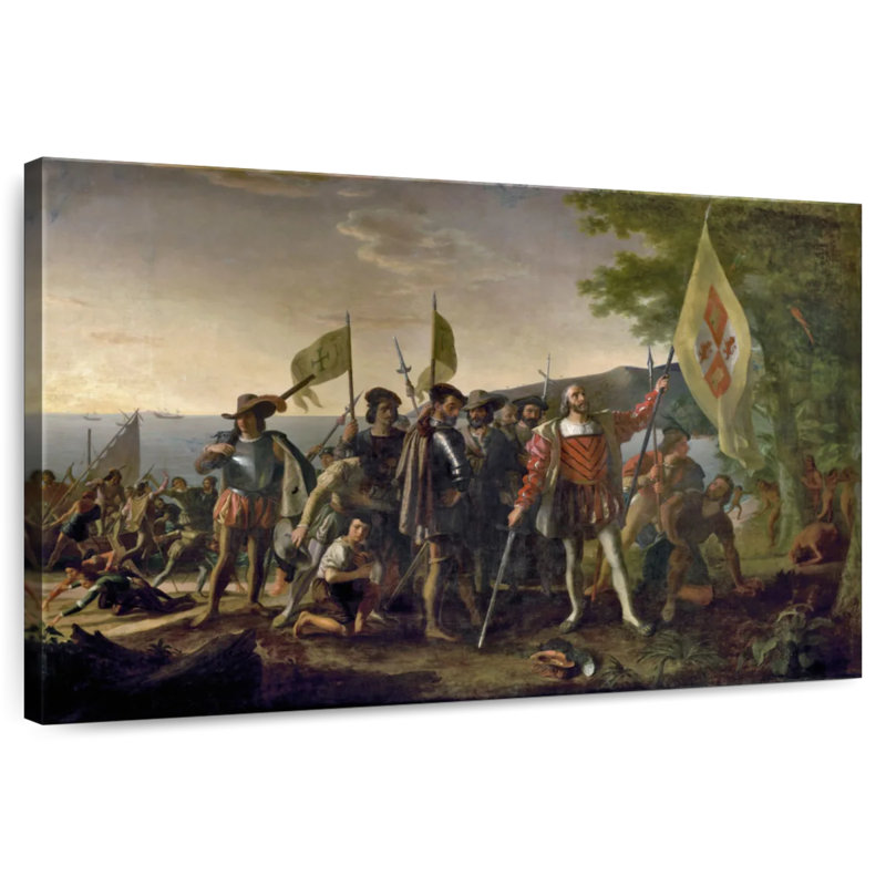 Atterrissage de Christopher Columbus, H 24 po x l 36 po