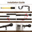 Tringle à rideaux ajustable robuste de 1 po avec embouts sphériques Danikah-1170985193-1174407920