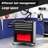 Rolling 4 Tool Chest - Strong Steel For Organizing Tools In Garages, Warehouses, Workshops, Repair Shops Black Color Cabinet Suitable