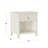 Mortola Wood 1 Drawer Reeded Nightstand-1945576330