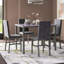 Ensemble repas 5 pièces avec chaises rembourrées en velours Janece-1374108954-1562030252