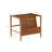 Helsel Walnut Magazine Rack Side Table