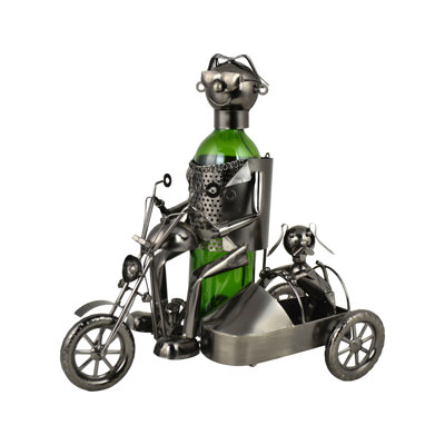 Porte-bouteilles de vin en métal avec Sidecar pour table