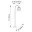 152cm Brushed Arched Floor Lamp