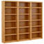 Elona 213cm H x 245cm W Solid Wood Library Bookcase-1898292168-1911395932