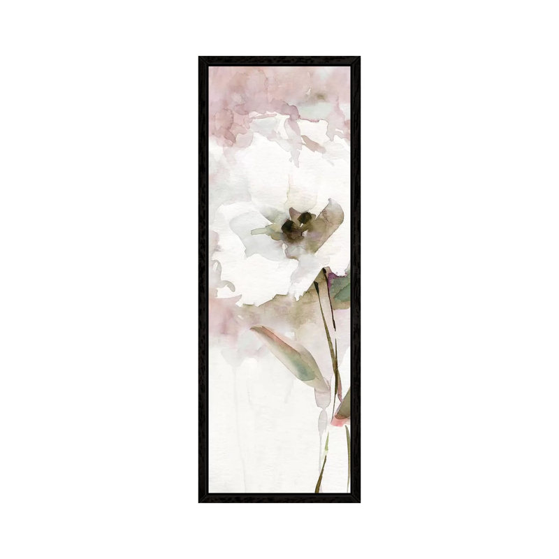 Summer Bloom II by Carol Robinson - Panoramic Print on Canvas, Black Framed, 30.48 cm H x 91.44 cm W