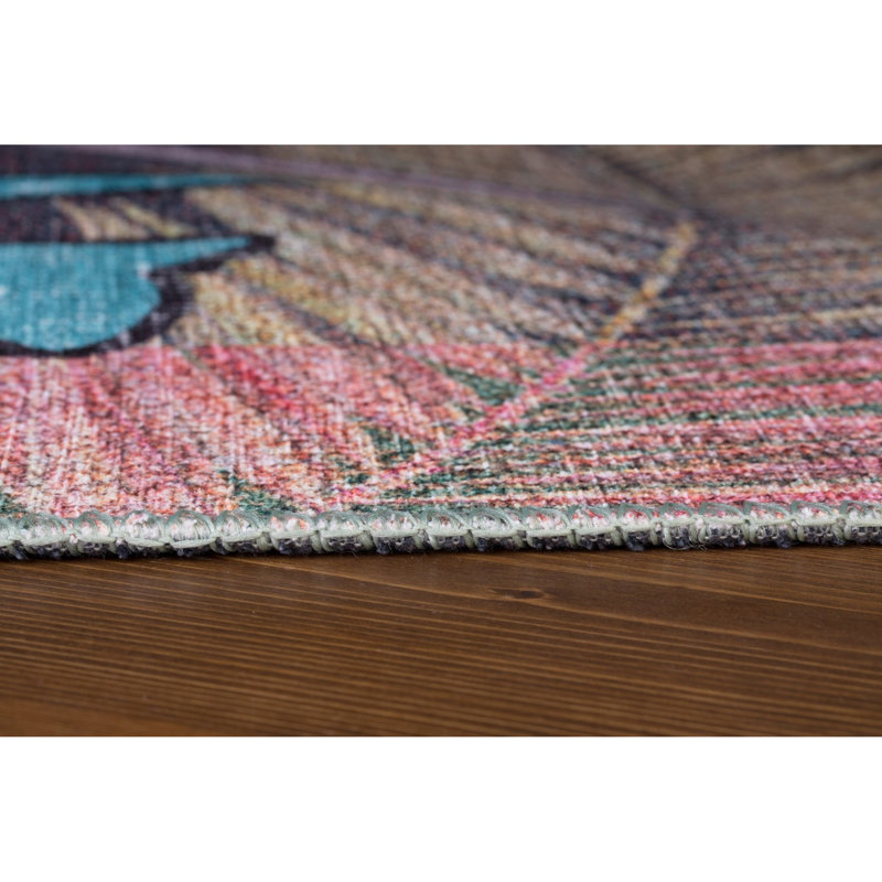 Premium Machine Washable Carpet, 4.6 x 6.2 Feet, 100% Polyester, 1850 g/m² | Pile Height: 0.2 Inches | Eco-Friendly Recycled Poly Cotton Underside | Perfect for Living Room, Bedroom, and High-Traffic Areas