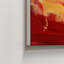 Abstract Red Mountain Canvas Wall Art, Bold Crimson Red Golden Yellow Textured Landscape Painting for Light Luxury Industrial Wabi-Sabi Home Decor-456672258
