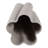 Porcelain Sculptural Vase With Textured Vertical Wave Design And Modern Curved Silhouette-290326618