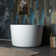 41'' x 41'' Freestanding Acrylic Round White Bathtub with Integrated Seat, Non-Slip Design