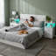 Night Stand Set 2, Led Nightstand With Charging Station, End Tables With Storage Shelf, Bed Side Table With 3 Fabric Drawers For Bedroom, Small Spaces-1819226001