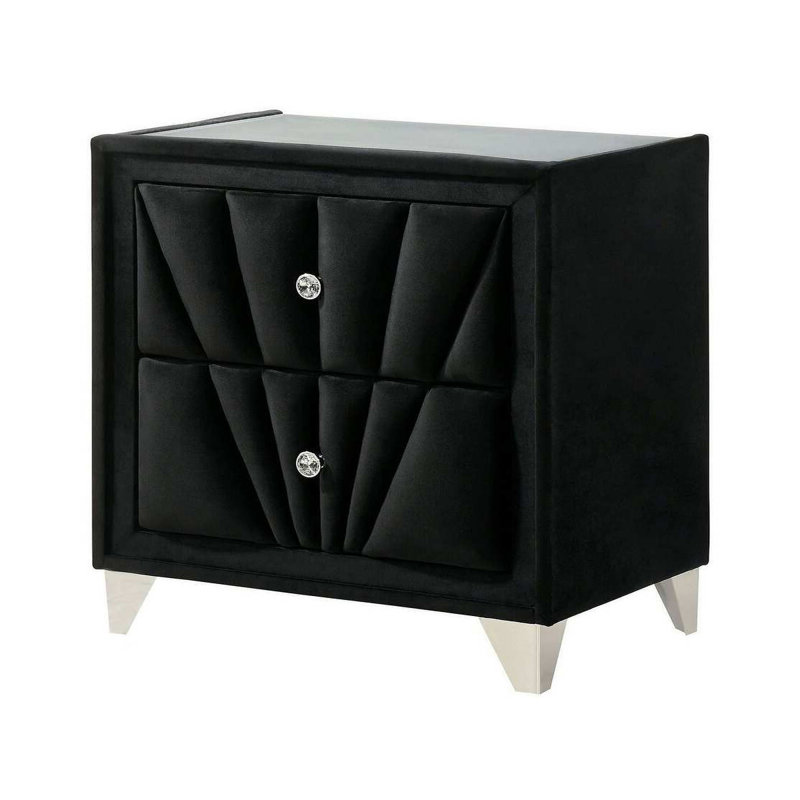 Nightstand, Black, Black