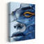 Art mural contemporain bleu fluide-129476837
