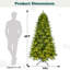 Arbre de Noël artificiel vert pré-éclairé pré-éclairé-158660370