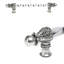 Acanthus 22 inches c.c. with 3/8 twist bar long pull Romanesque style in Chalice-1409932480-1409932485